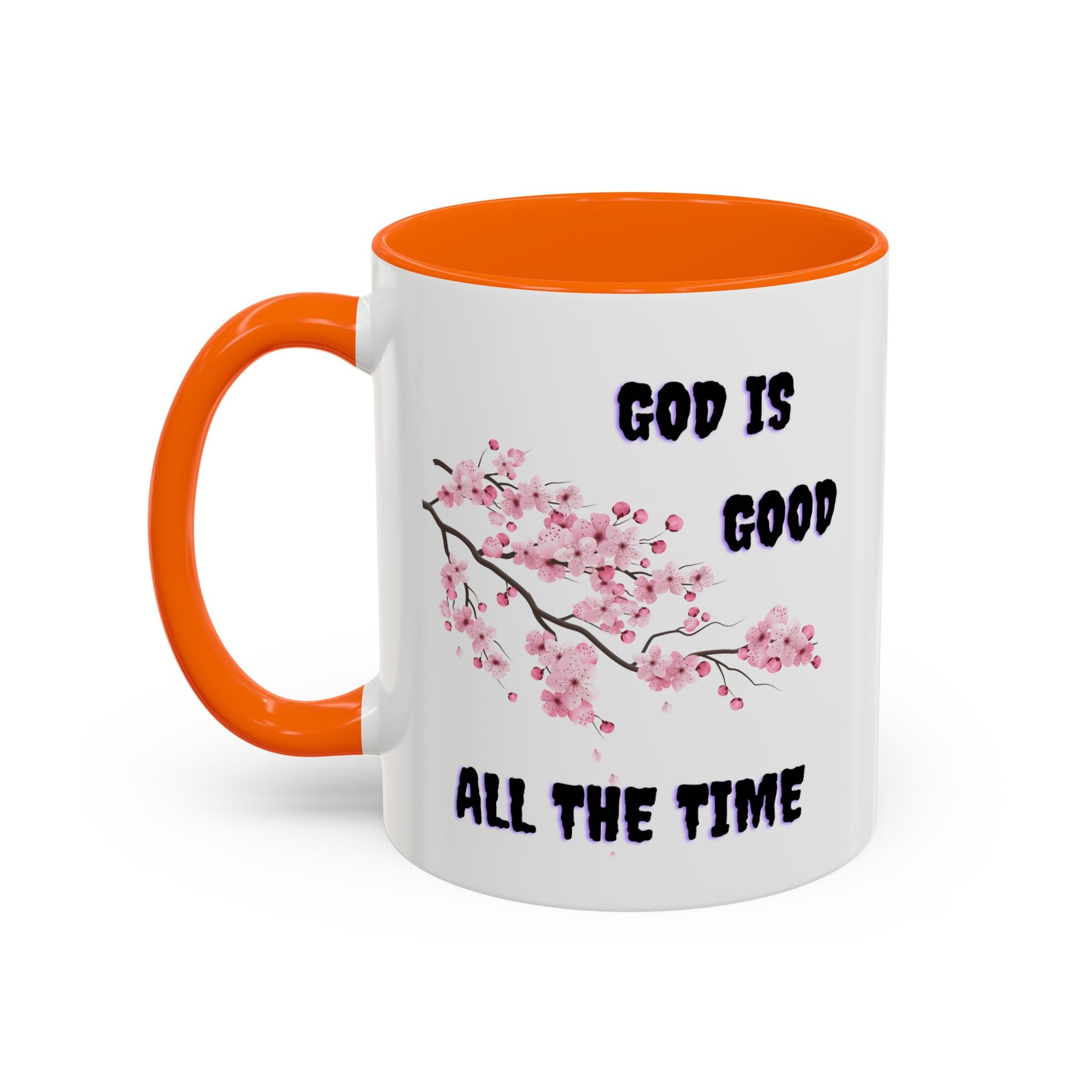 Inspirational Coffee Mug - God is Good, Floral Design, Gift for Faith Friends, Perfect for Mother's Day, Church Gatherings, Daily Motivation