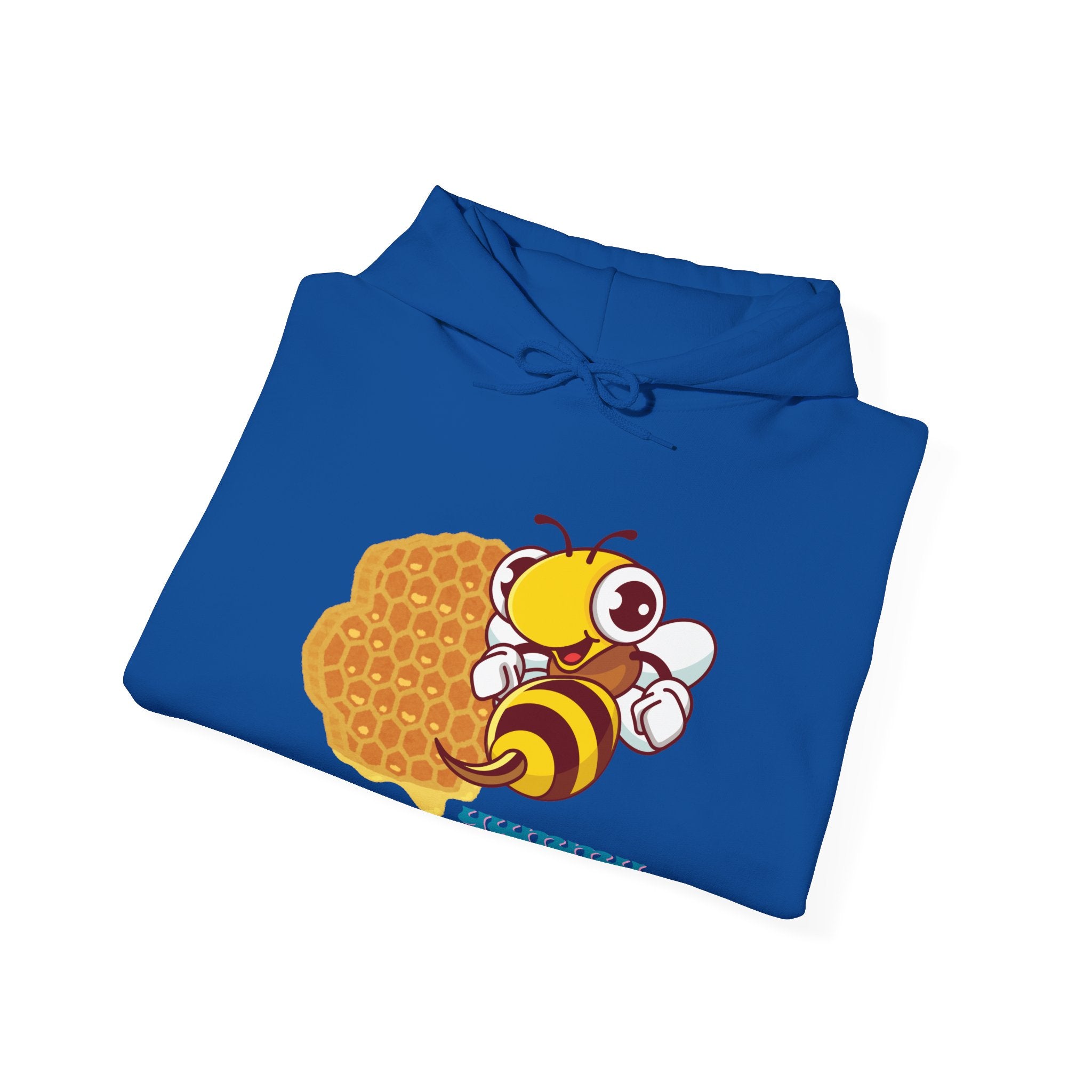 Cute Bee & Waffle Hoodie, Yummy Food Sweatshirt, Unisex Gift for Food Lovers, Cozy Casual Wear, Great for Birthdays & Celebrations