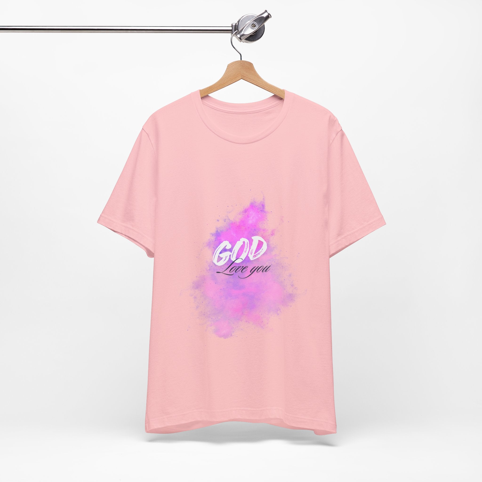 God Love You Tee - Inspirational Short Sleeve Shirt, Faith-Based Gift, Christian Apparel, Motivational T-Shirt, Perfect for Worship