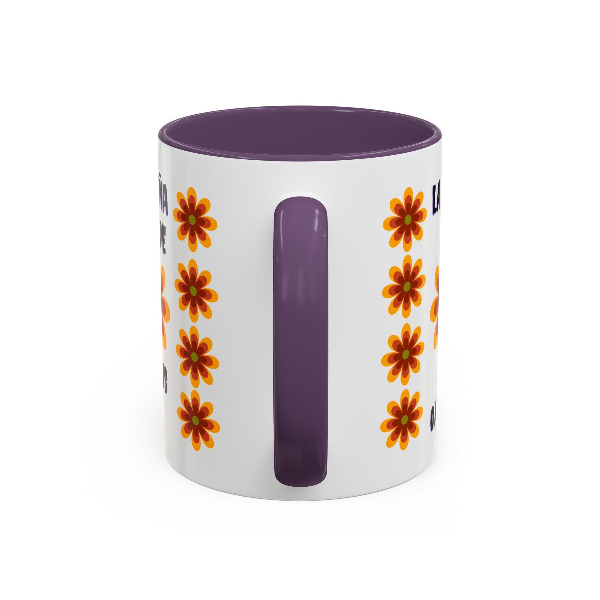 Bright Floral Accent Coffee Mug for Gifts, Home Decor, Coffee Lovers, Spanish Quote, Perfect for Special Occasions