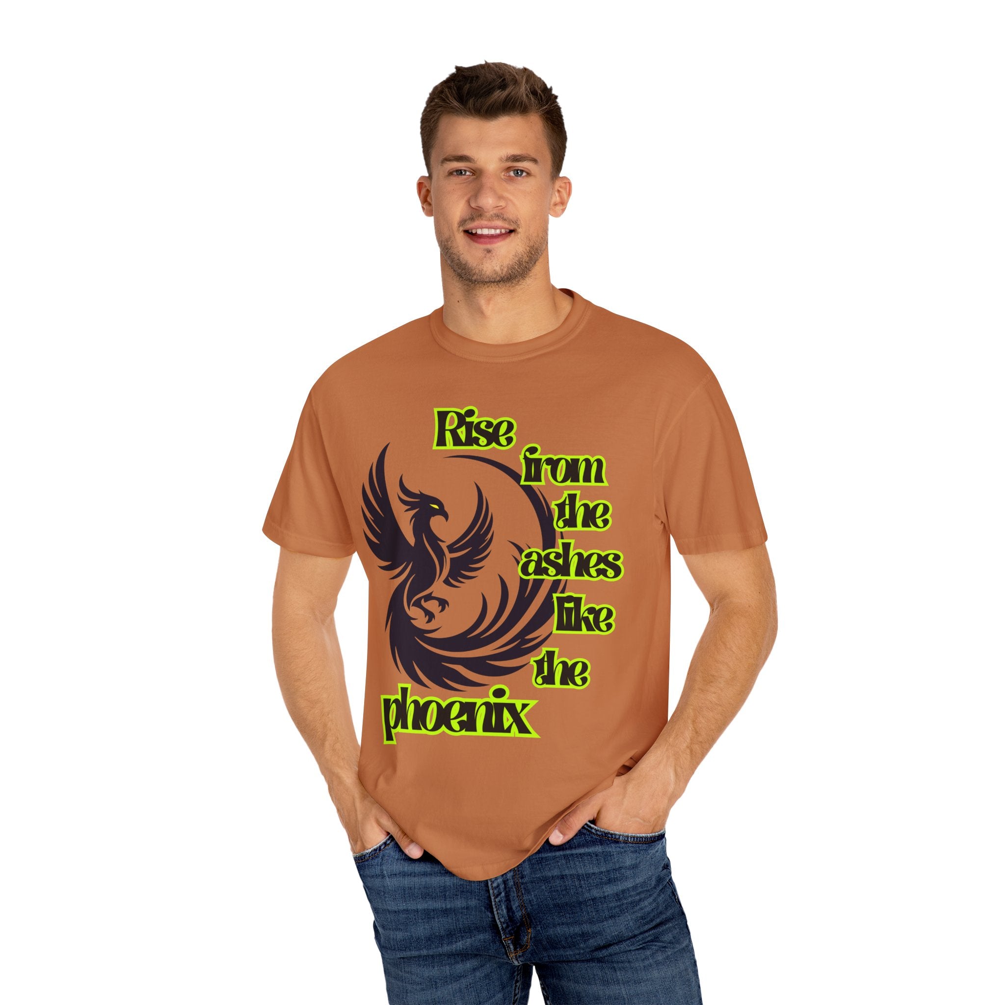 Phoenix Graphic Unisex T-shirt - Empowering 'Rise from the ashes like the phoenix' Design, Casual Wear, Gift for Resilience, [...]