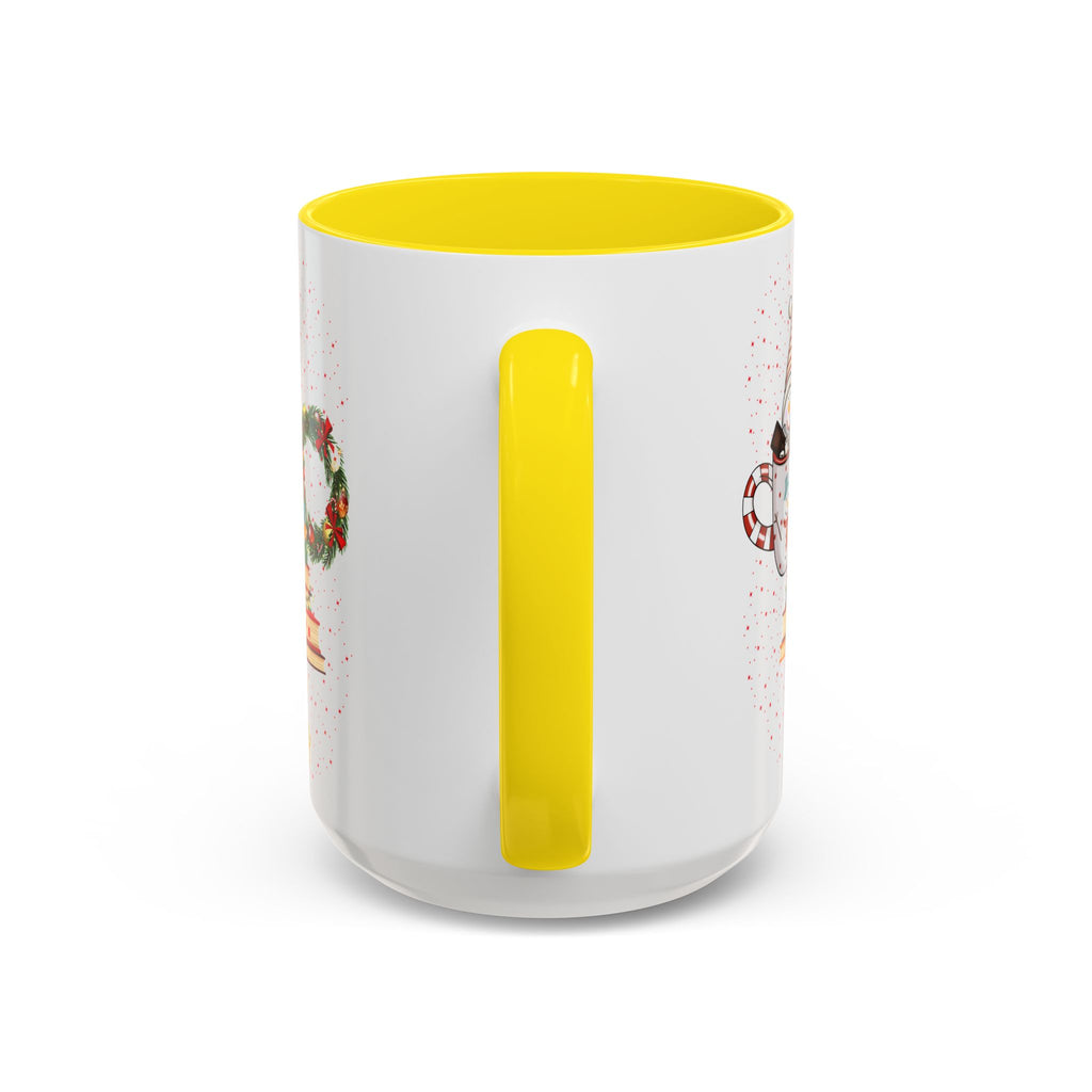Christmas Book Tree Coffee Mug — Merry Christmas Accent Mug (11/15oz)