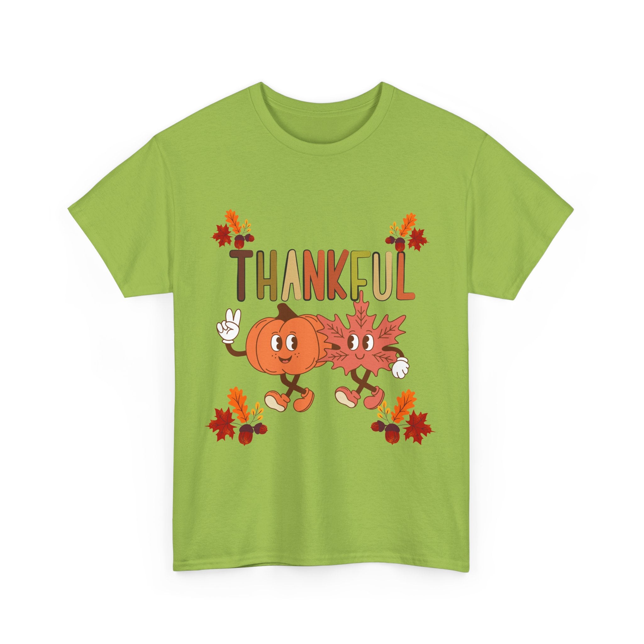 Thankful Fall Unisex Tee, Autumn Shirt, Thanksgiving Gift, Cute Graphic T-Shirt, Seasonal Wear, Holiday Apparel