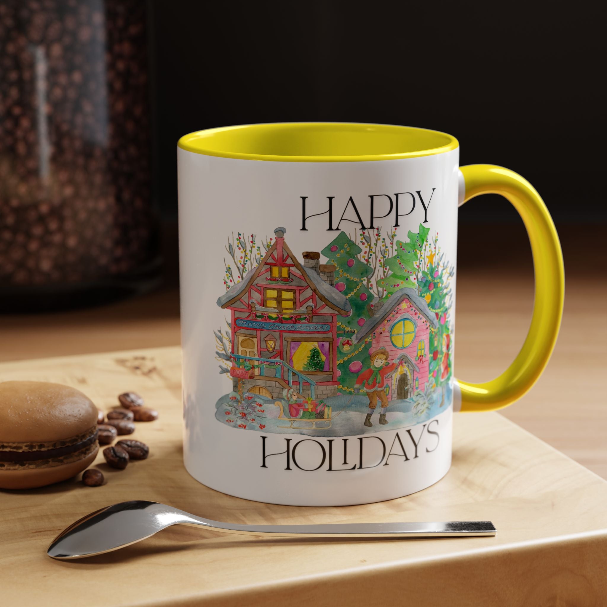 Festive Holiday Coffee Mug - Perfect Gift for Christmas, Winter Decor, Cozy Home Vibe, Holiday Gatherings, Cheerful Sips