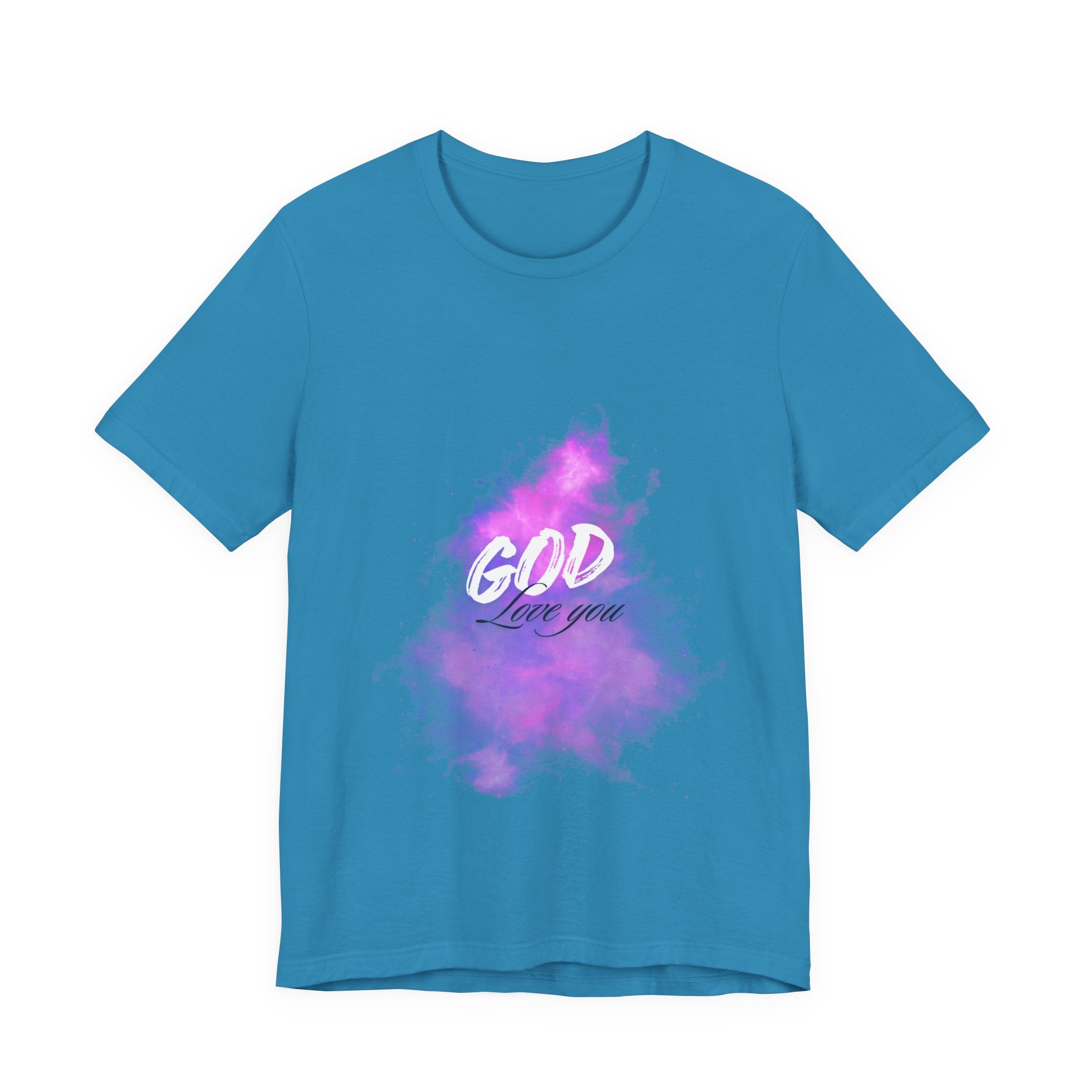 God Love You Tee - Inspirational Short Sleeve Shirt, Faith-Based Gift, Christian Apparel, Motivational T-Shirt, Perfect for Worship