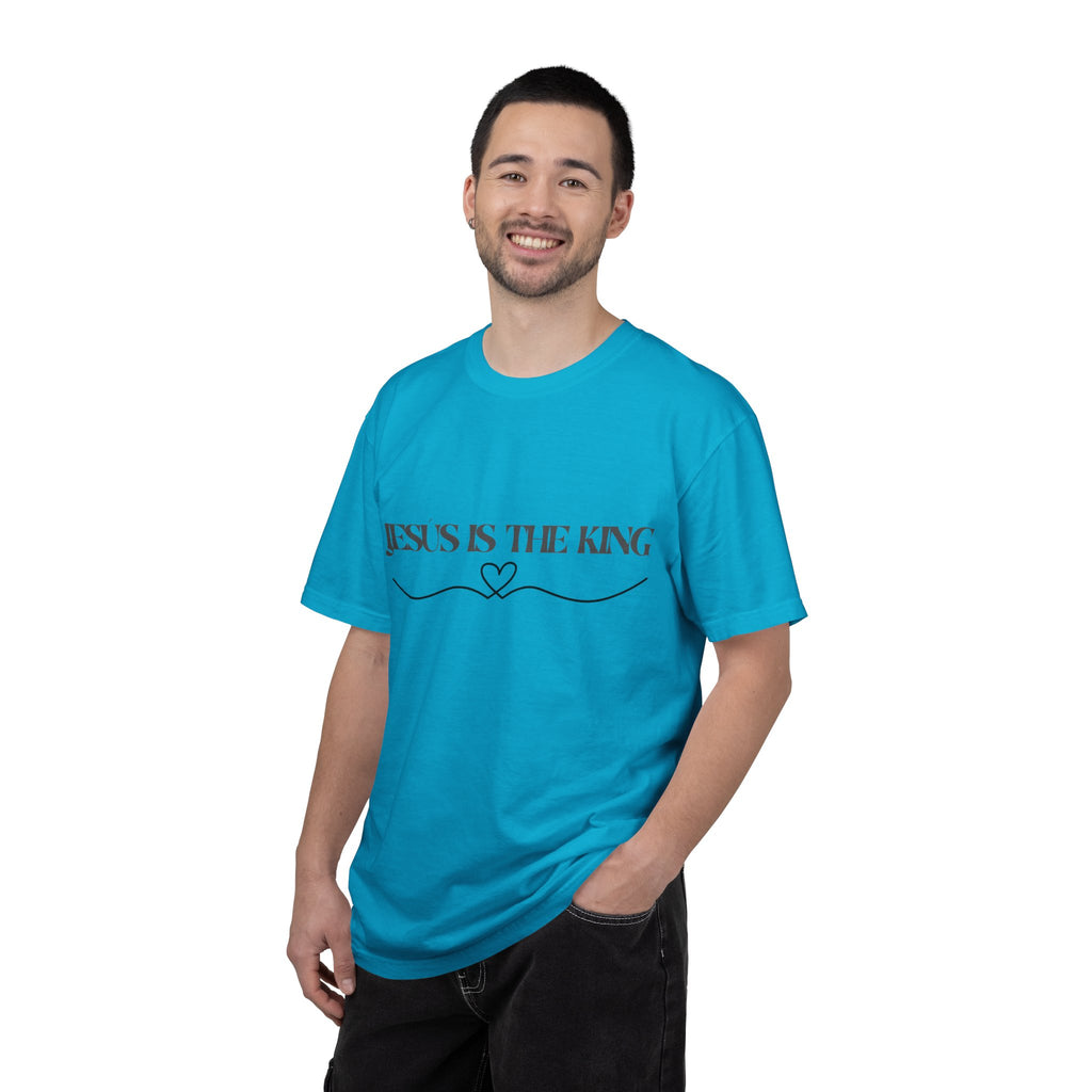 Jesus Is The King T-Shirt — Christian Faith Tee with Heart Accent