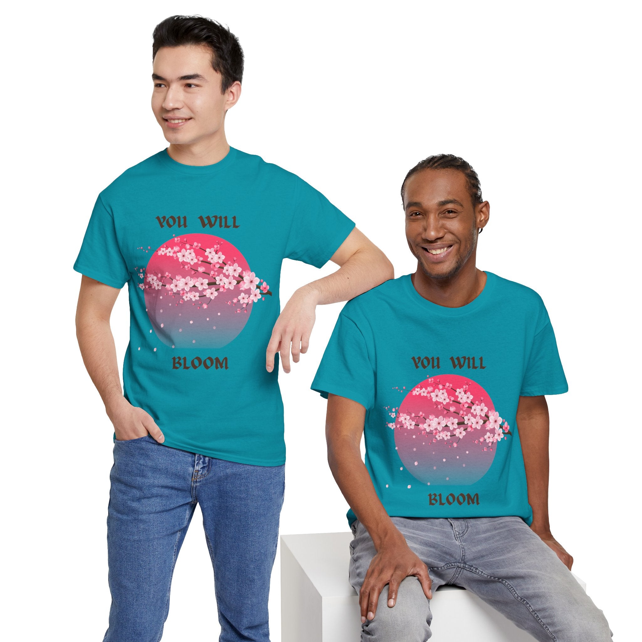 You Will Bloom T-Shirt — Cherry Blossom Inspirational Tee