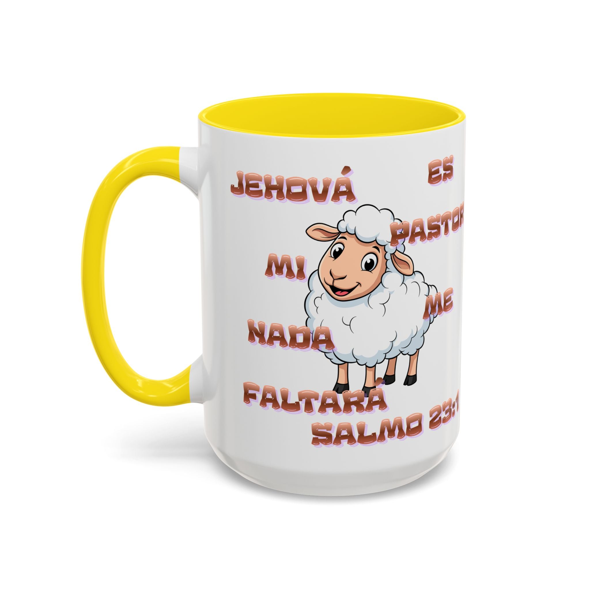 Jehová Es Mi Pastor Coffee Mug — Salmo 23:1 Spanish Christian Accent Mug
