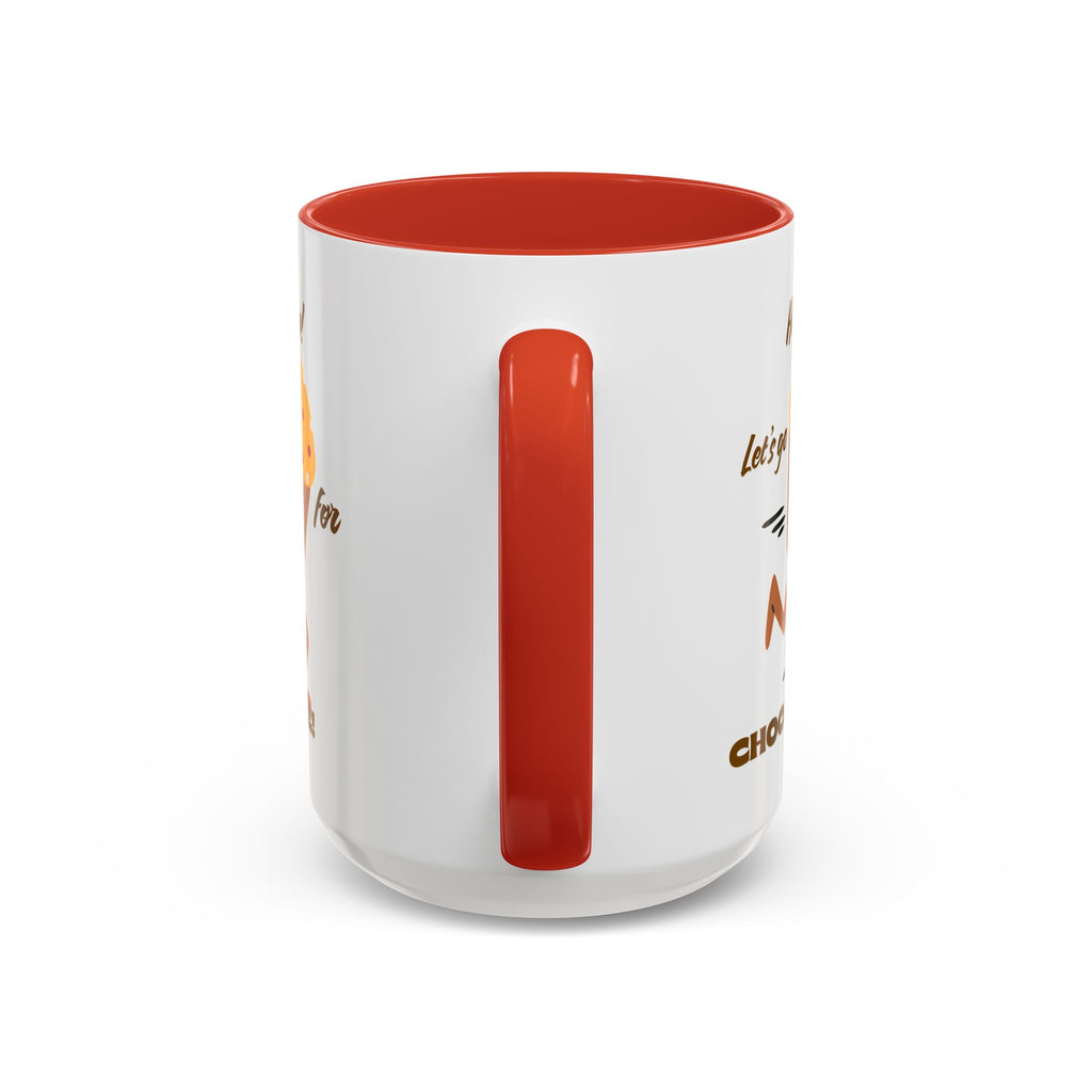 Chocolate Lover's Accent Coffee Mug - Fun Mug for Coffee, Gift for Bakers, Cute Kitchen Decor, Dessert Enthusiast