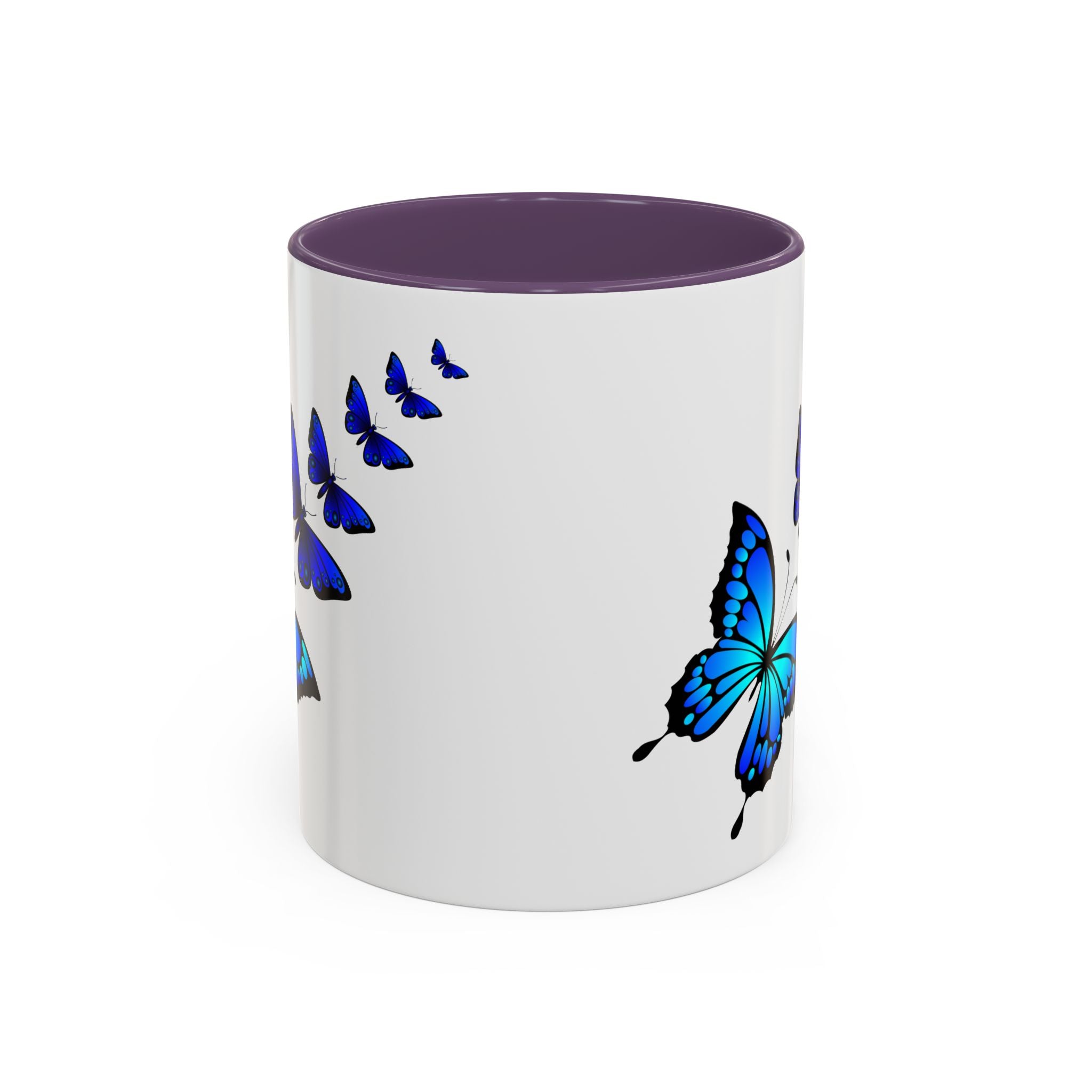 Butterfly Accent Coffee Mug | Colorful Butterfly Design | Perfect Gift for Nature Lovers | Home & Office Decor | 11oz & 15oz