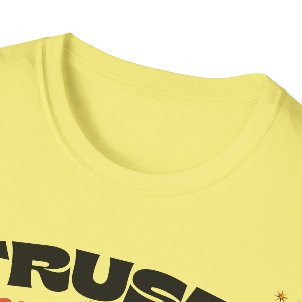 Trust The Process Heart T-Shirt — Positive Motivation Tee with Mushroom & Mosaic Heart Design