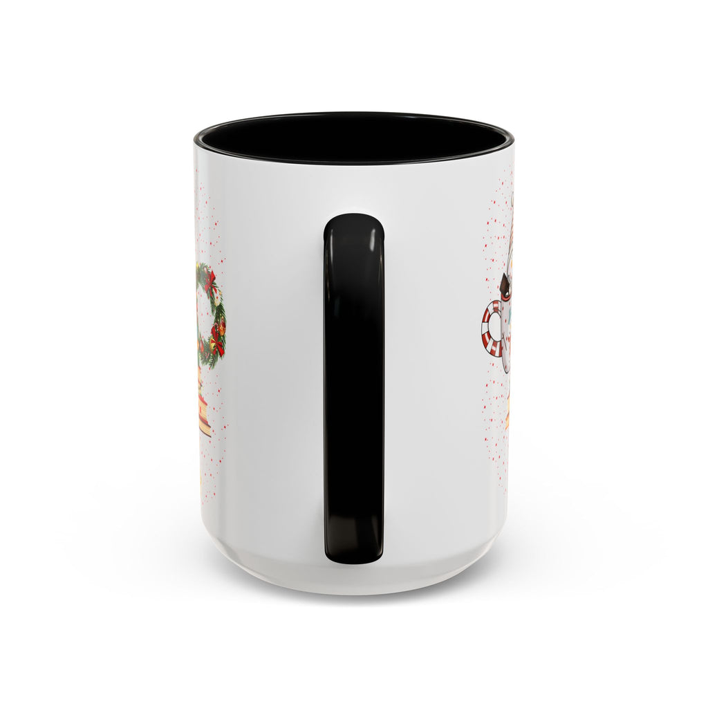 Christmas Book Tree Coffee Mug — Merry Christmas Accent Mug (11/15oz)
