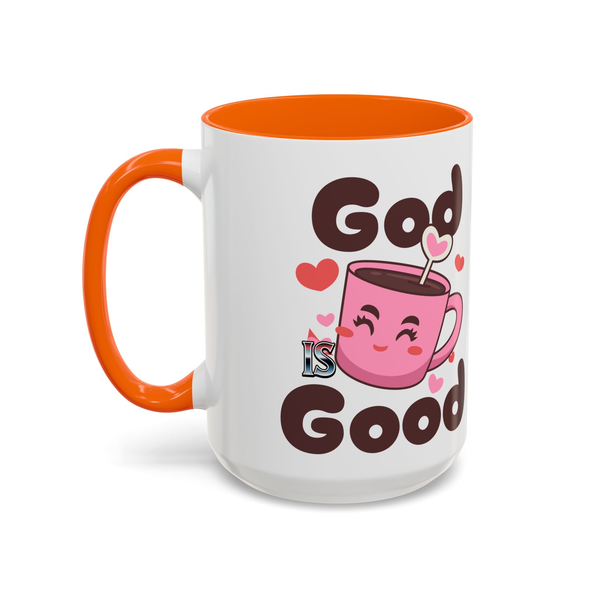 Cute God is Good Coffee Mug | Love Inspired Drinkware for Coffee Lovers, Gift for Friends, Anniversaries, Home Decor, Faith-Based Gifts