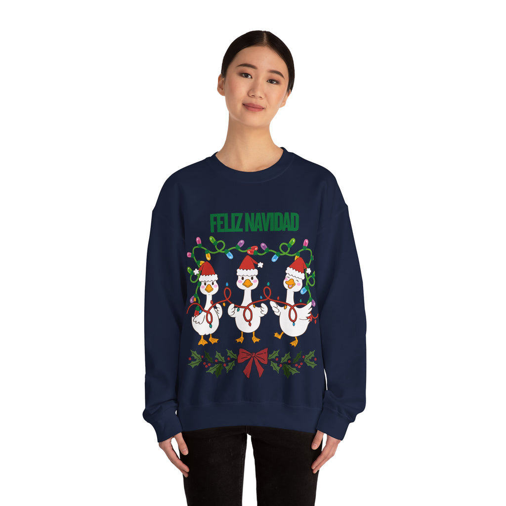Festive Holiday Sweatshirt - Merry Christmas Crewneck, Cozy Winter Apparel, Ugly Sweater Alternative, Gift Idea for Her and Him