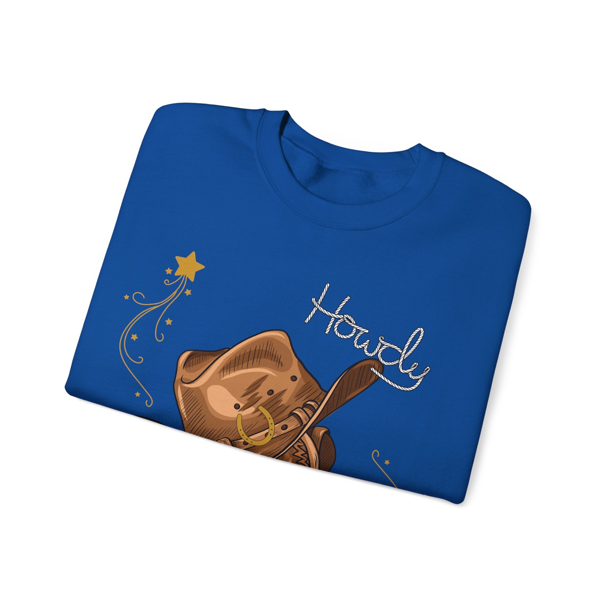 Howdy Cowboy Crewneck Sweatshirt | Unisex Sweatshirt, Western Apparel, Fall Fashion, Gift for Him/Her, Casual Wear