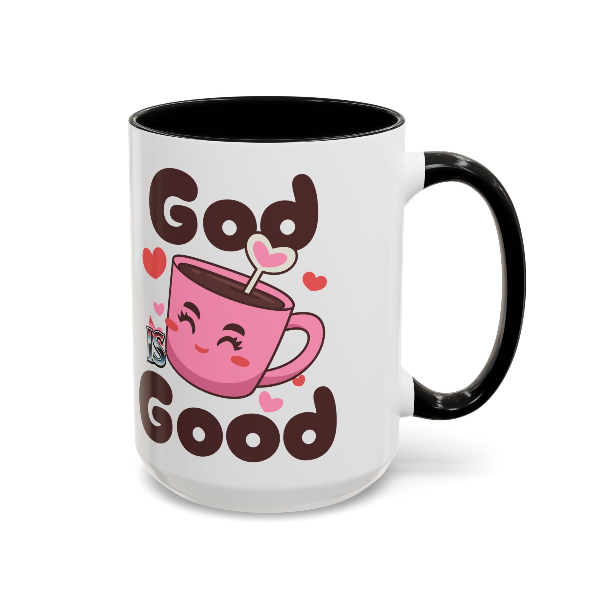 Cute God is Good Coffee Mug | Love Inspired Drinkware for Coffee Lovers, Gift for Friends, Anniversaries, Home Decor, Faith-Based Gifts