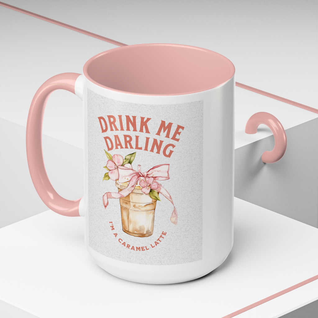 Darling Caramel Latte Coffee Mug - Fun Accent Design for Coffee Lovers