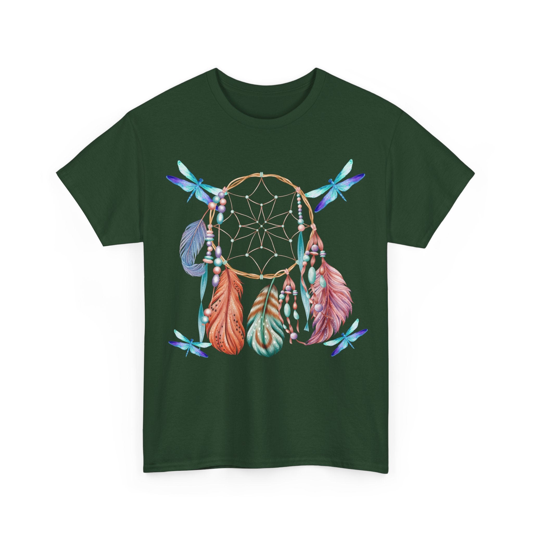 Dreamcatcher Feather T-Shirt — Boho Tribal Feather Graphic Tee