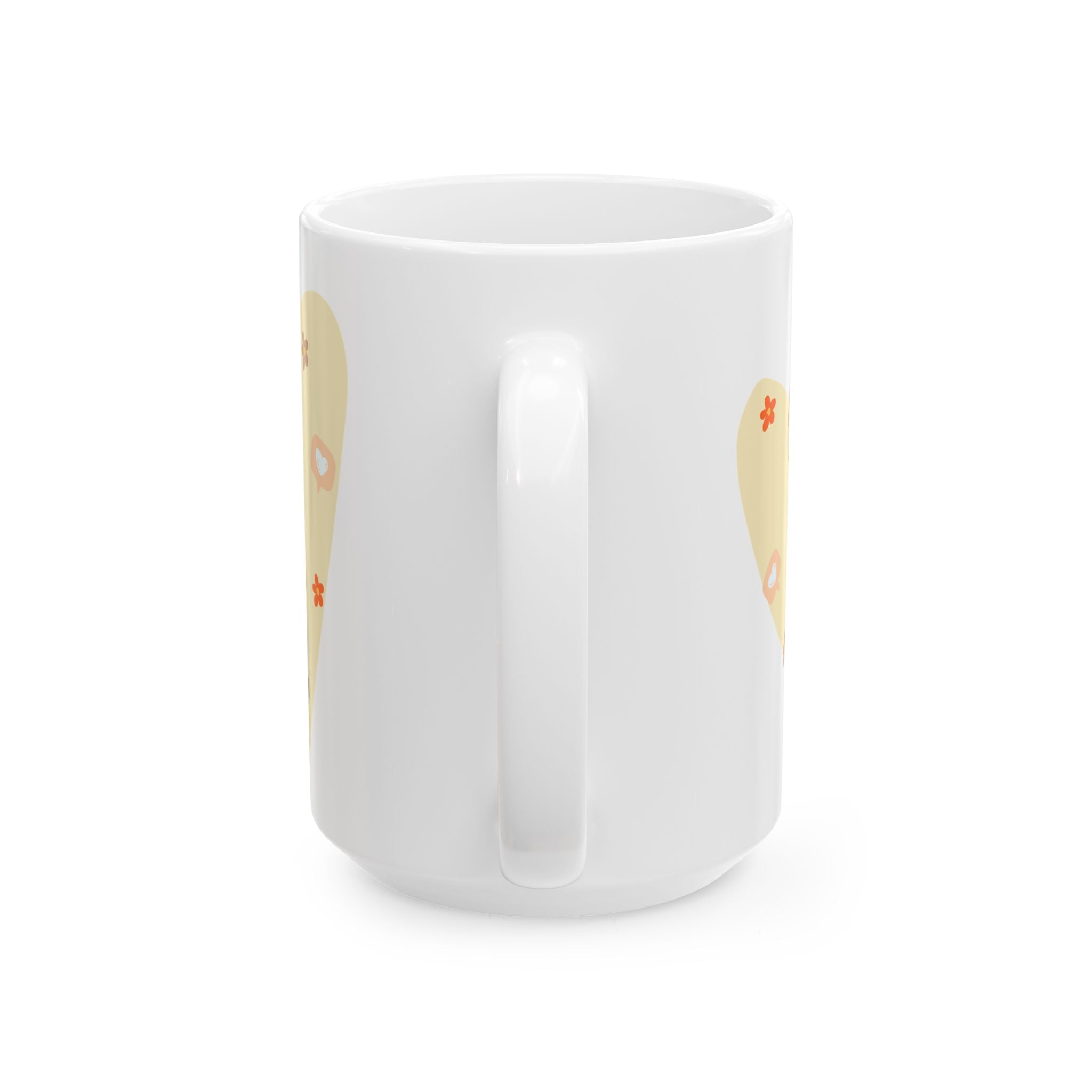 Ceramic Mug — "Choose Joy" Heart Floral Coffee Tea Cup (11oz & 15oz)