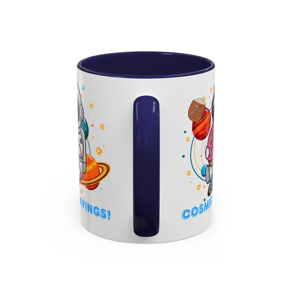 Cosmic Cravings Coffee Mug, Space-Themed Drinkware, Cute Astronaut Gift, Fun Kitchen Decor, Perfect for Space Lovers!