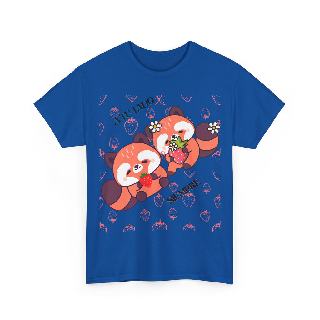 Red Panda Snack Time T-Shirt – Cute Kawaii Animal Tee with "A Little So Sweet" Design