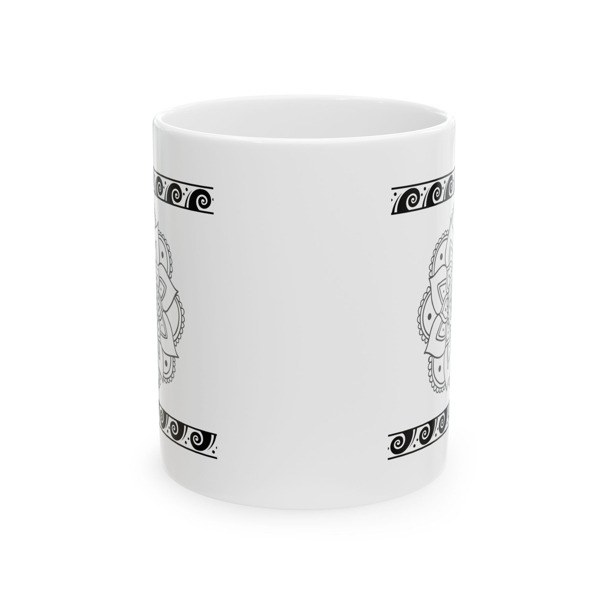 Elegant Mandala Ceramic Mug - Black and White Design, Perfect for Coffee Lovers, Gift for Tea Enthusiasts, Home or Office Decor, [...]