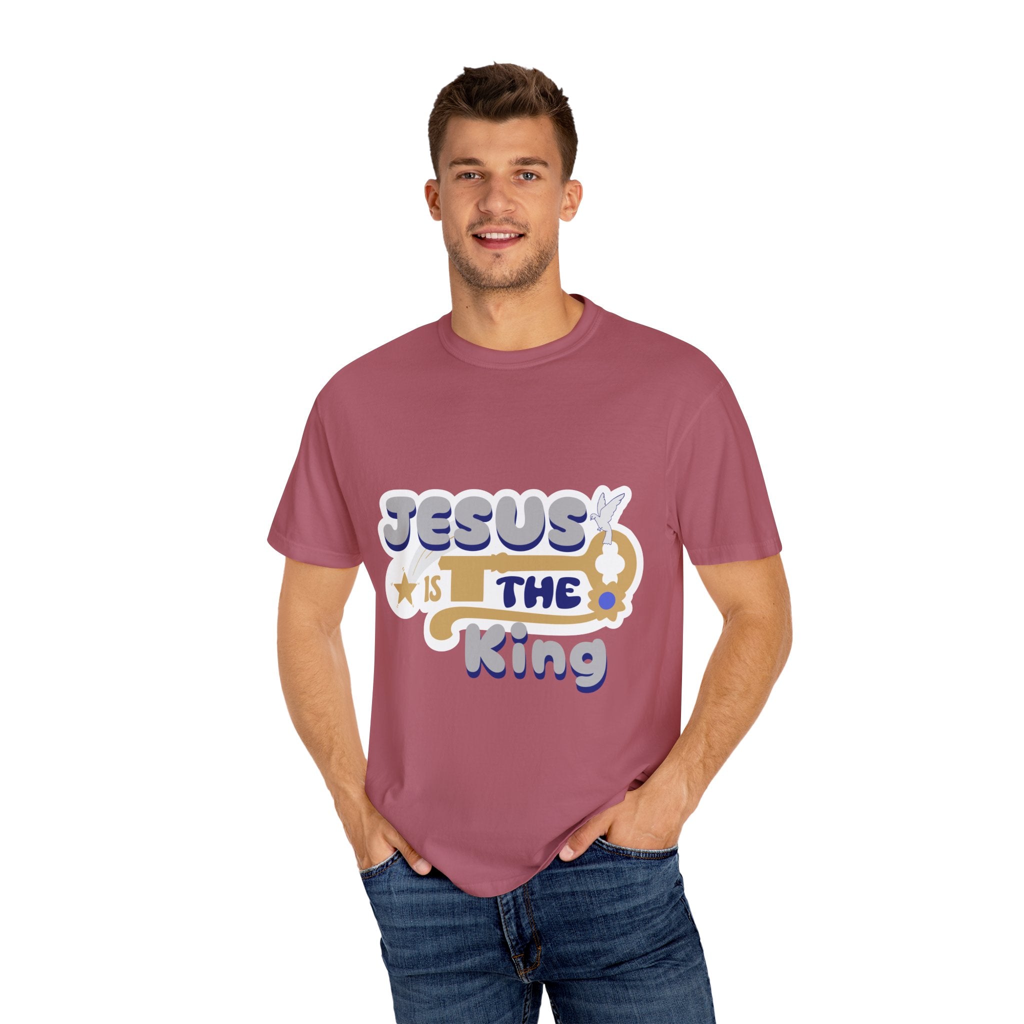 Jesus Is The King T-Shirt — Retro Christian Faith Tee