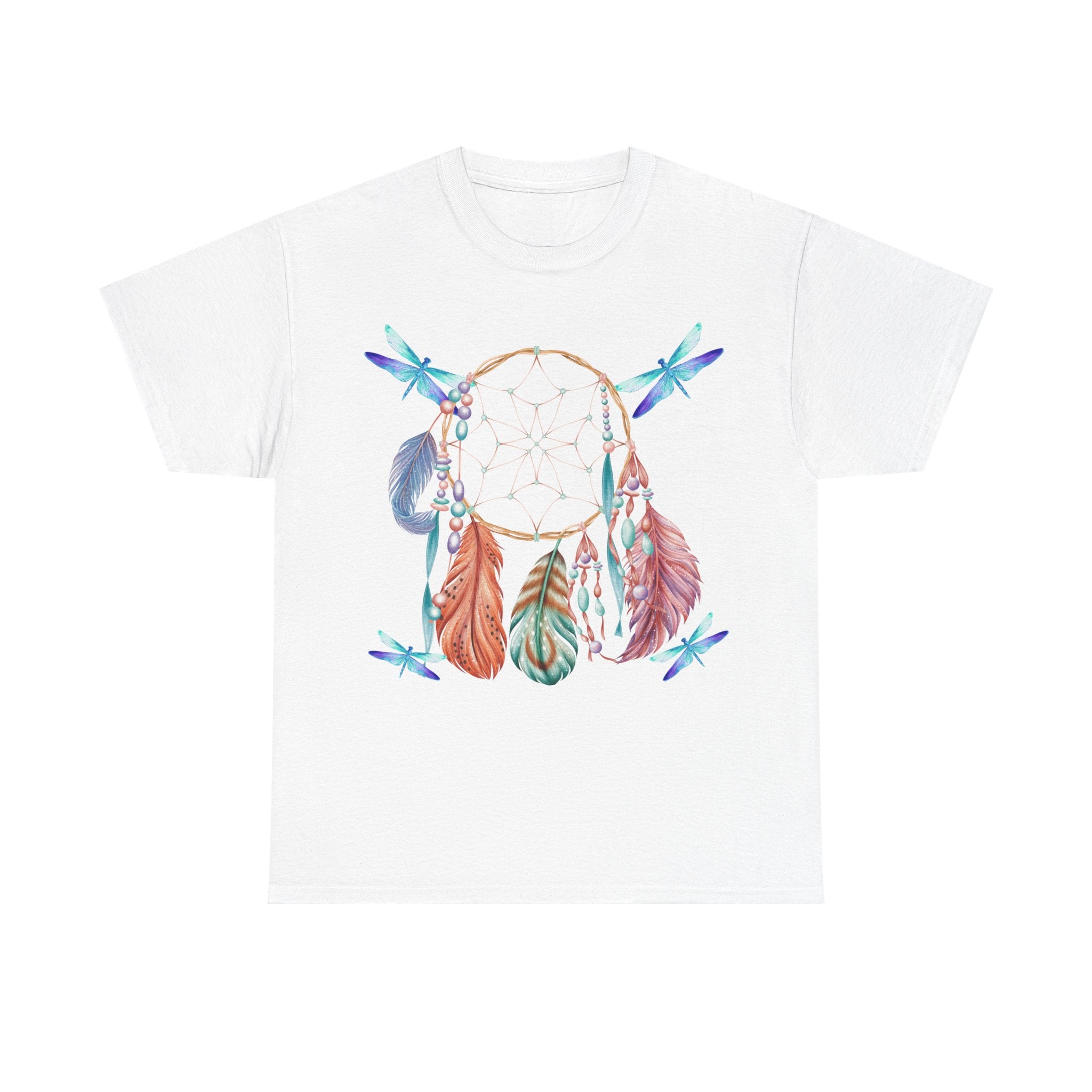 Dreamcatcher Feather T-Shirt — Boho Tribal Feather Graphic Tee