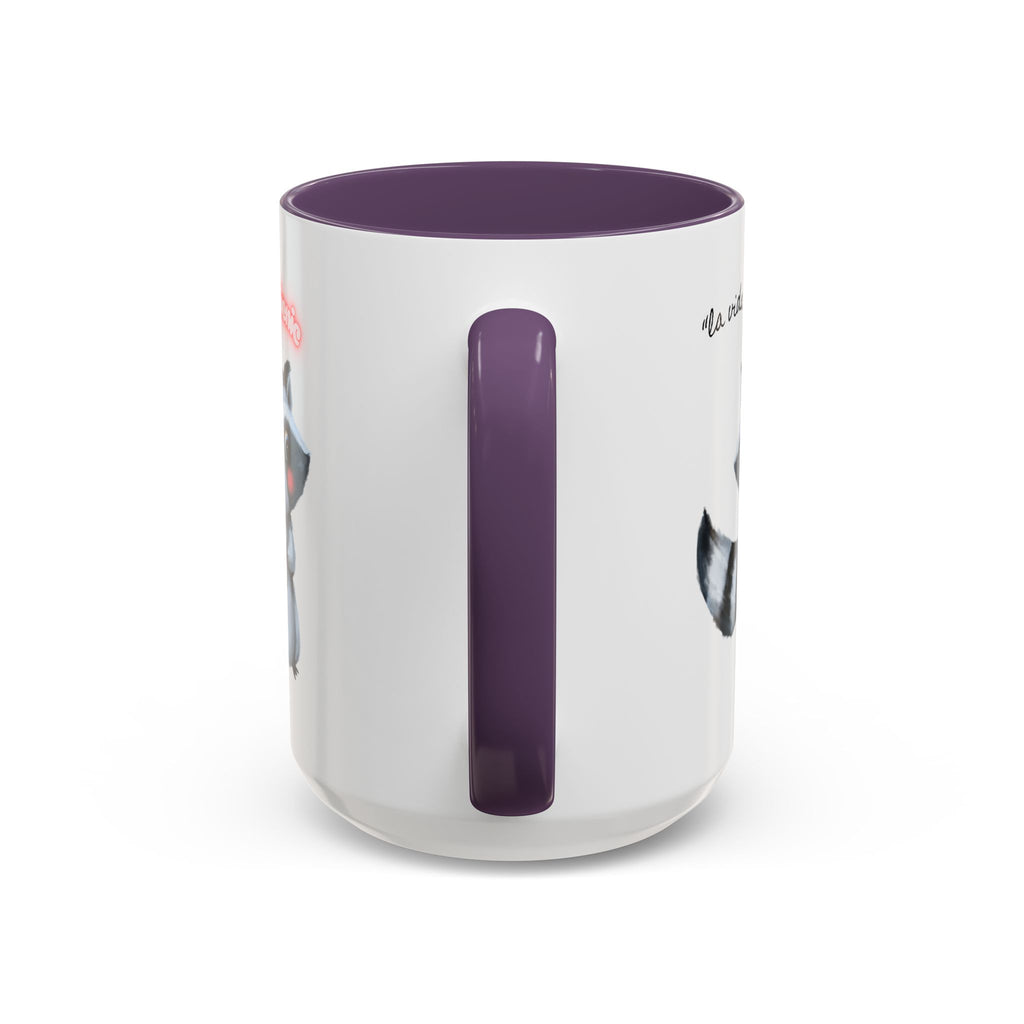 Raccoon-Themed Accent Coffee Mug | Cute Animal Mug for Home, Gift for Coffee Lovers, Nature Lovers, Birthday, Celebrate Life