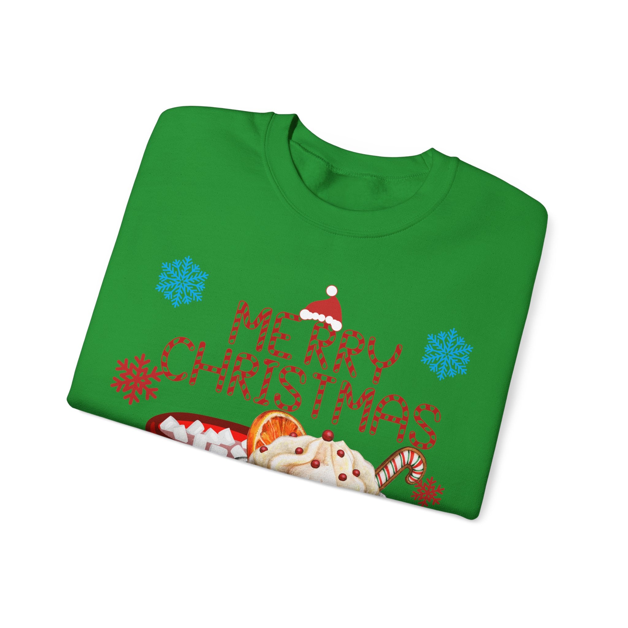 Merry Christmas Hot Cocoa Crewneck Sweatshirt