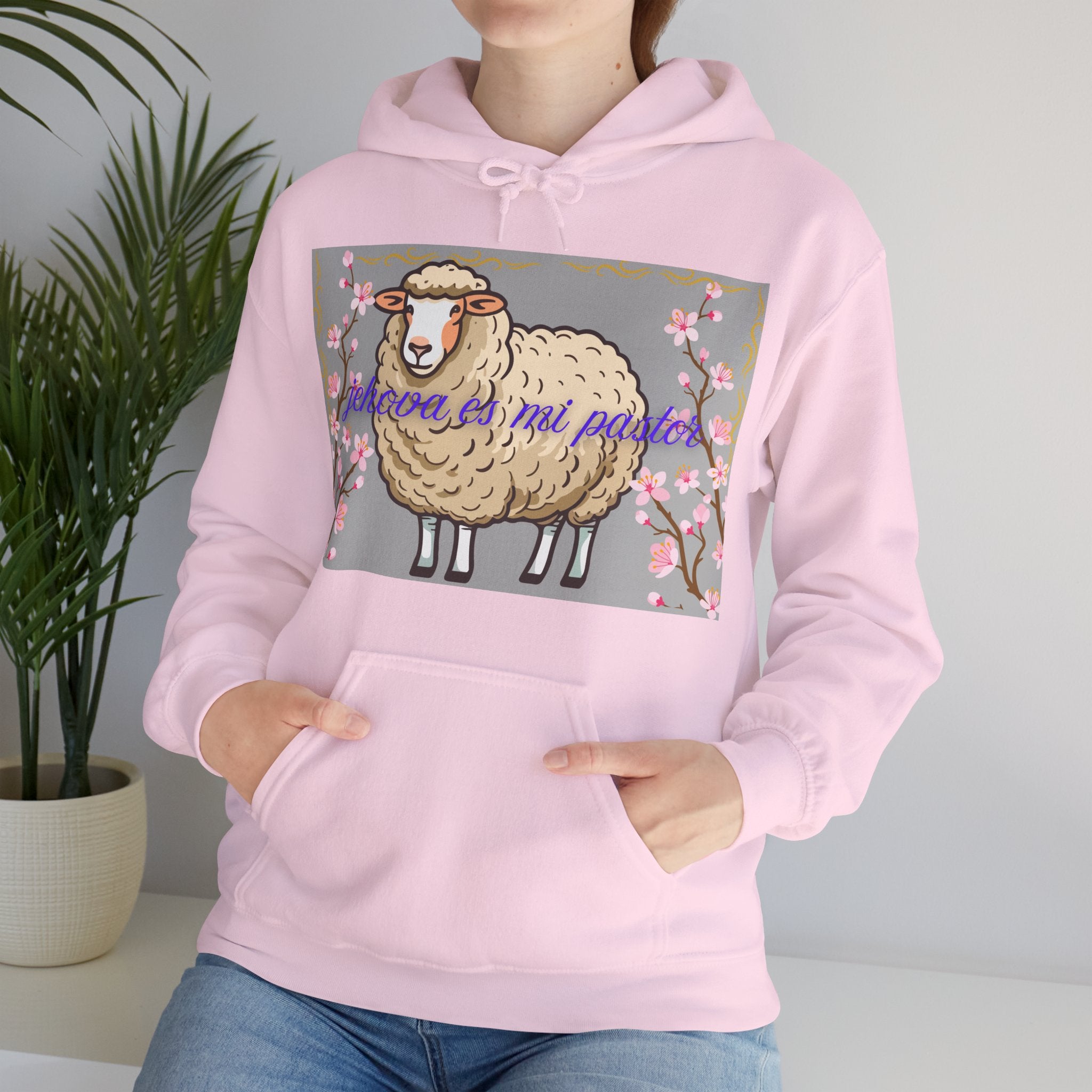 Whimsical Sheep Hoodie - Cozy Unisex Sweatshirt, Cute Gift for Animal Lovers, Spring Fashion, Perfect for Easter, Casual Wear