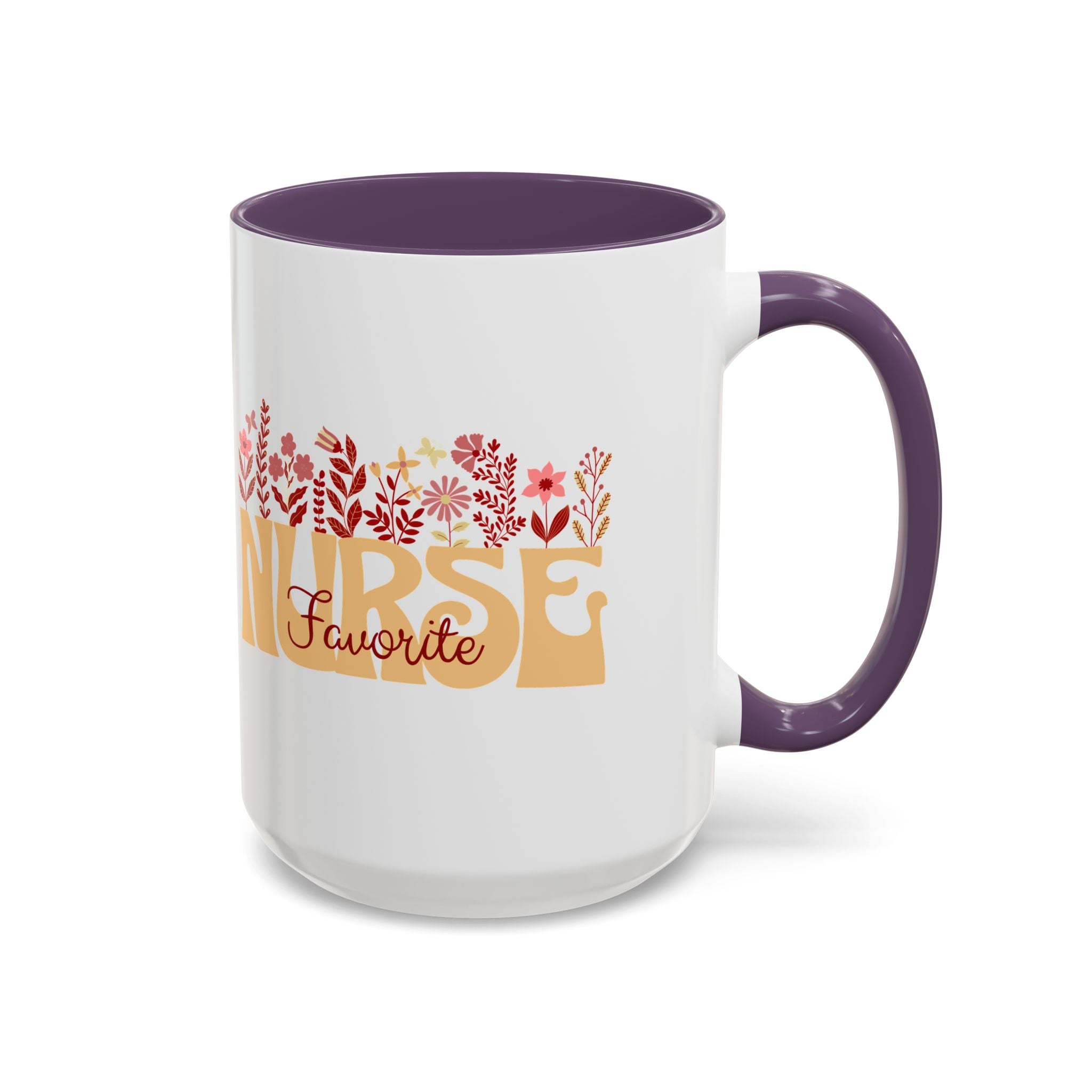 Nurse Favorite Coffee Mug | Floral Mug for Nurses | Gift for Nurse Appreciation Week, Nurses Day, Medical Professionals
