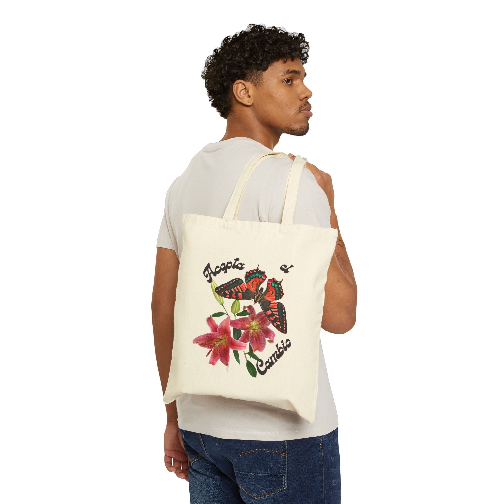 Vibrant Floral Tote Bag | Eco-Friendly Cotton Canvas | Perfect for Shopping, Picnics, or Everyday Use | Gift for Nature Lovers