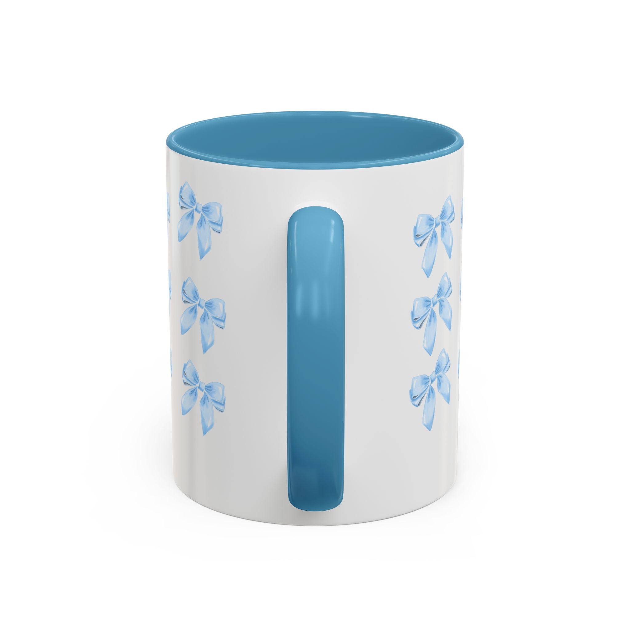Blue Rose Accent Coffee Mug – Floral Bouquet Design (11/15 oz)