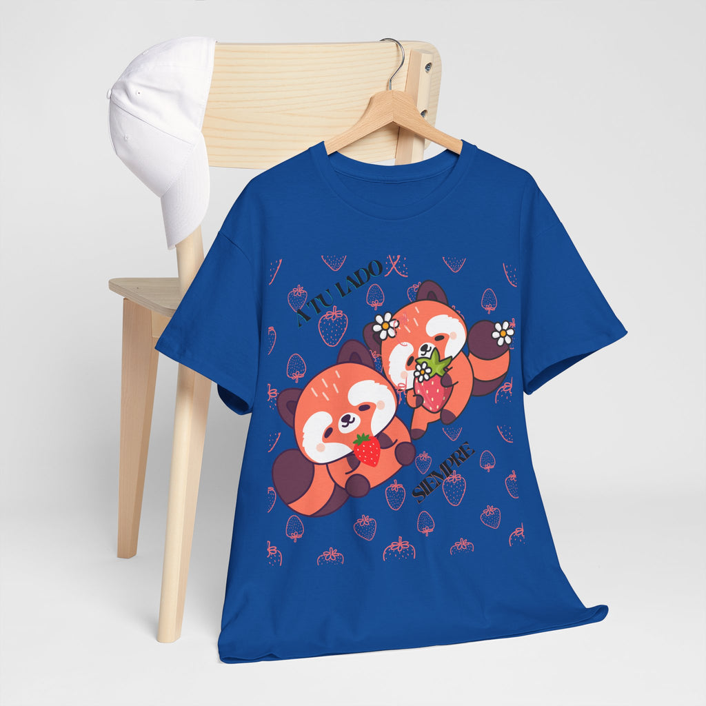 Red Panda Snack Time T-Shirt – Cute Kawaii Animal Tee with "A Little So Sweet" Design