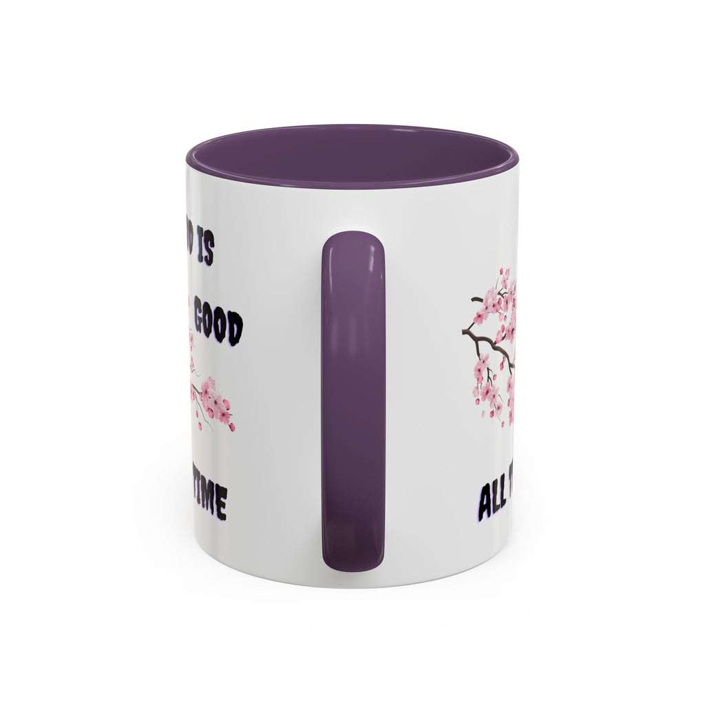 Inspirational Coffee Mug - God is Good, Floral Design, Gift for Faith Friends, Perfect for Mother's Day, Church Gatherings, Daily Motivation