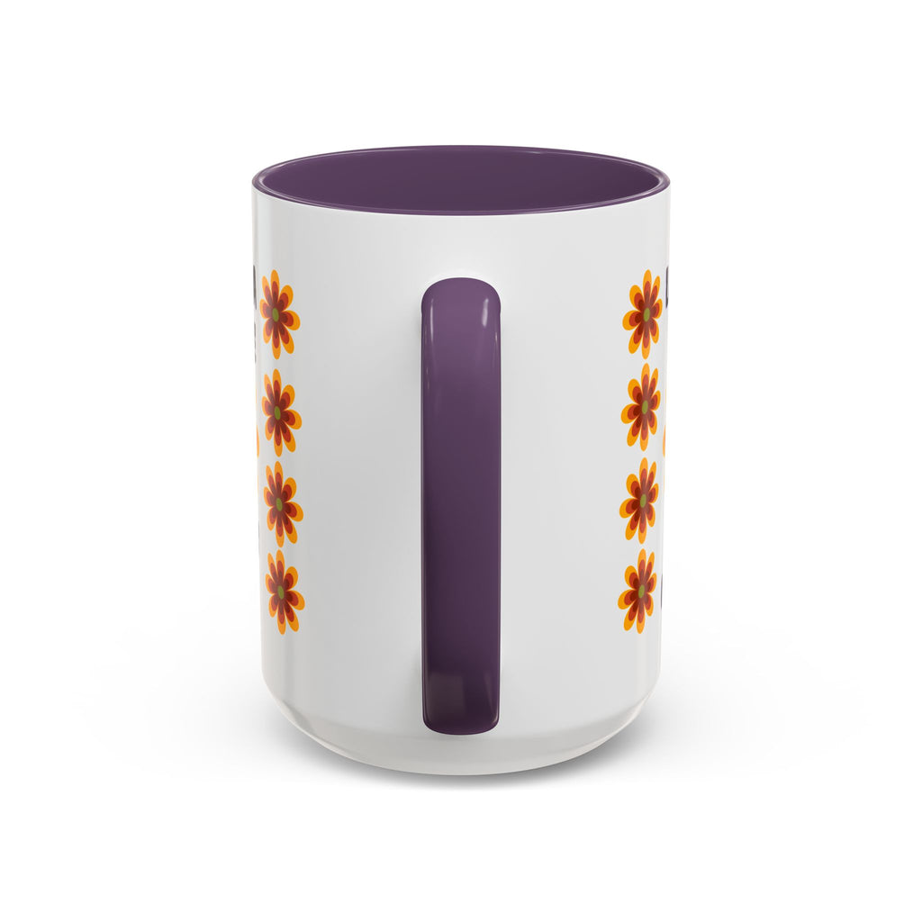 Bright Floral Accent Coffee Mug for Gifts, Home Decor, Coffee Lovers, Spanish Quote, Perfect for Special Occasions