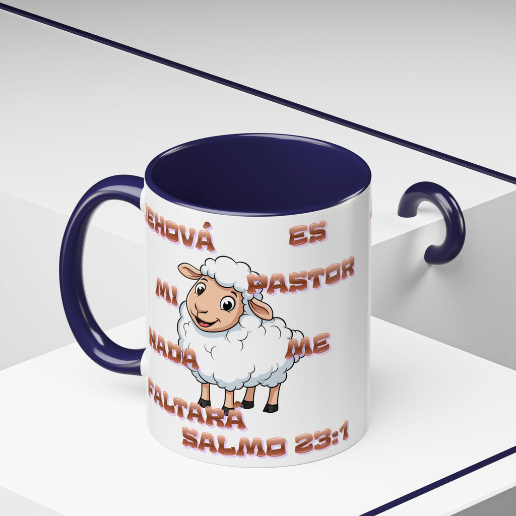 Jehová Es Mi Pastor Coffee Mug — Salmo 23:1 Spanish Christian Accent Mug