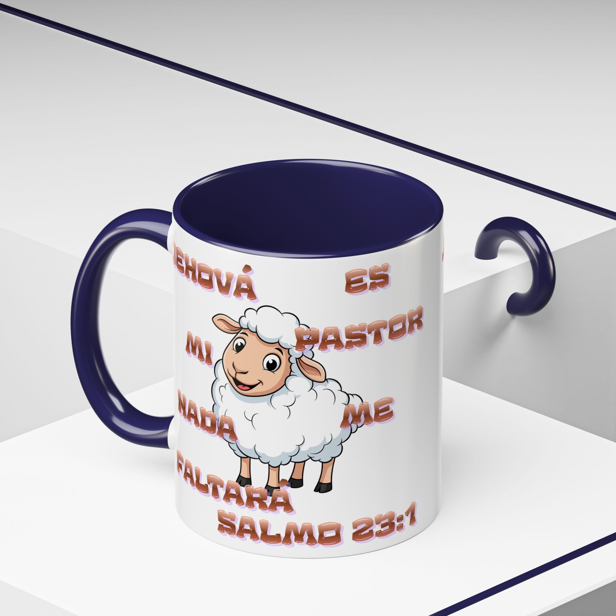 Jehová Es Mi Pastor Coffee Mug — Salmo 23:1 Spanish Christian Accent Mug