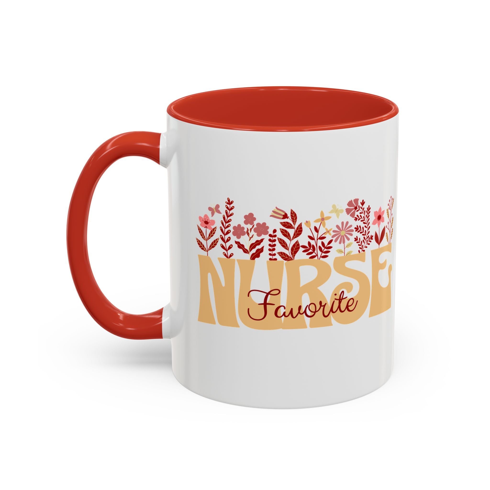 Nurse Favorite Coffee Mug | Floral Mug for Nurses | Gift for Nurse Appreciation Week, Nurses Day, Medical Professionals