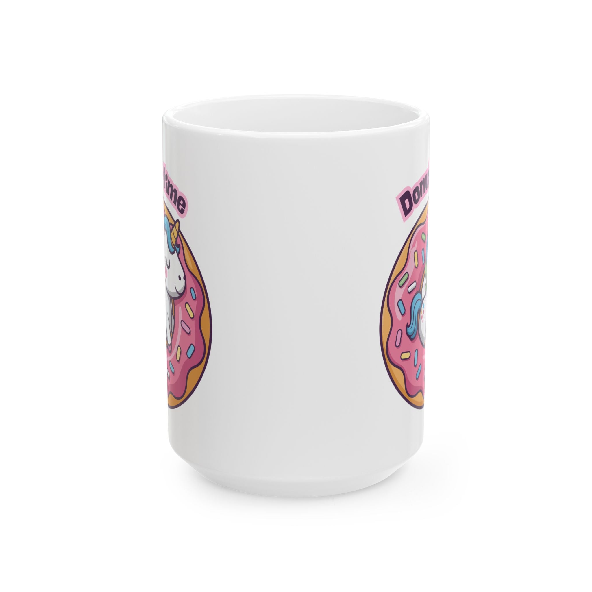 Whimsical Unicorn Donut Ceramic Mug | Fun Coffee Cup, Cute Gift, Office Mug, Birthday Present, Celebration Essential