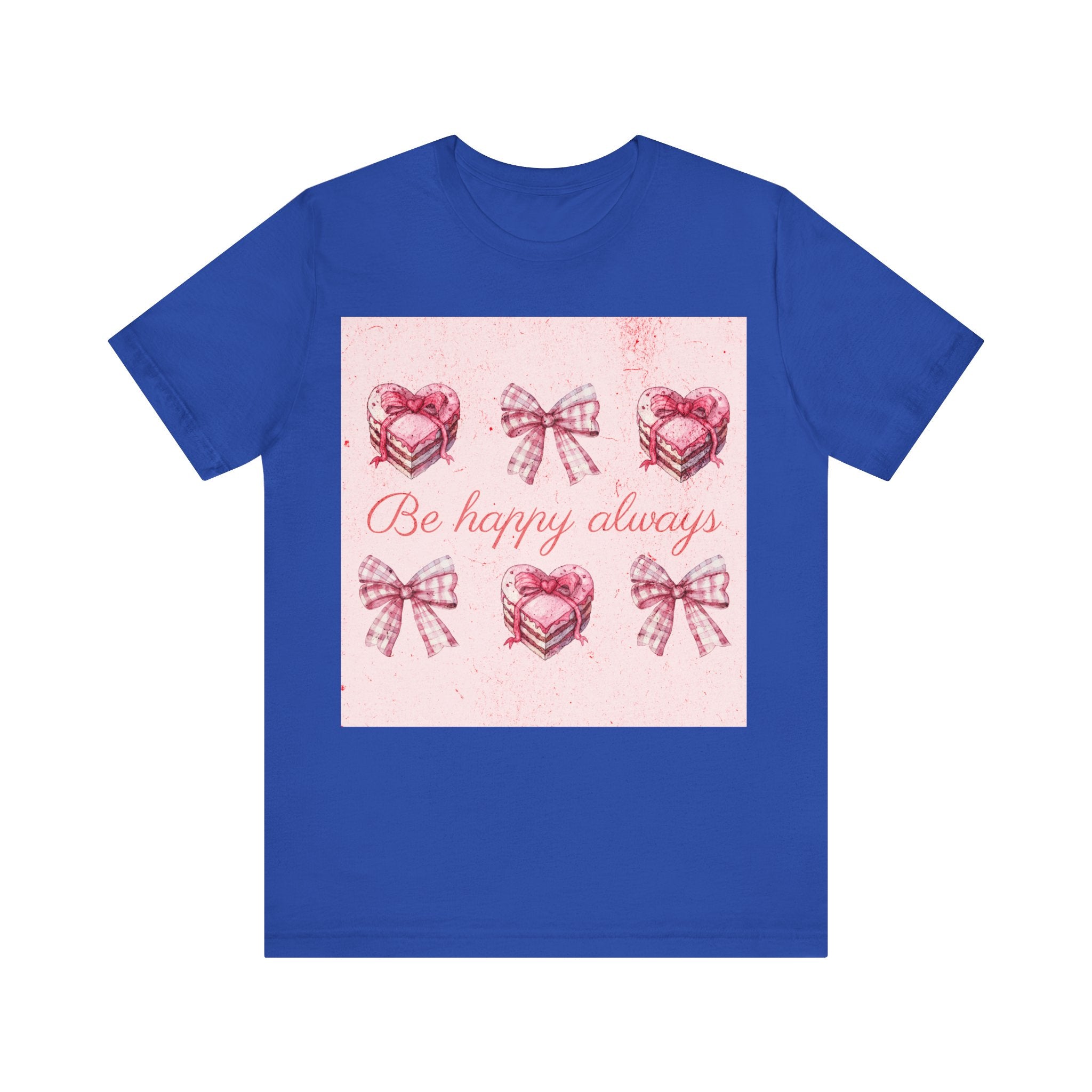 Happy Hearts Tee, Casual Gift T-Shirt, Positive Vibes Shirt, Birthday Outfit, Everyday Wear, Cheerful Top