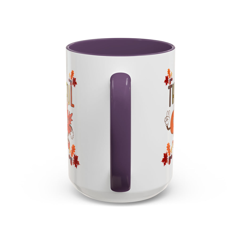 Gratitude Coffee Mug, Thankful Autumn Ceramic Cup, Thanksgiving Gift, Seasonal Drinkware, Fall Decor