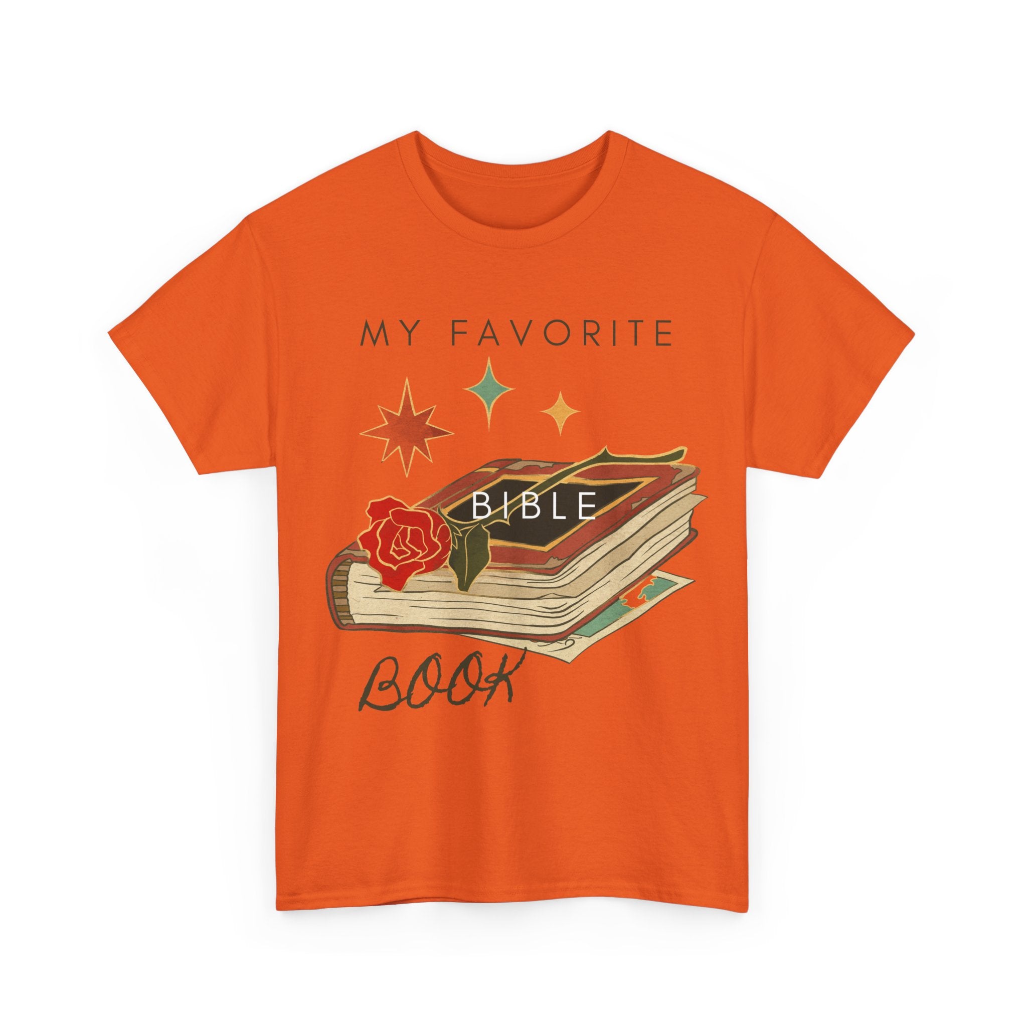 Bible Graphic Tee — "My Favorite Book" Christian Faith T-Shirt