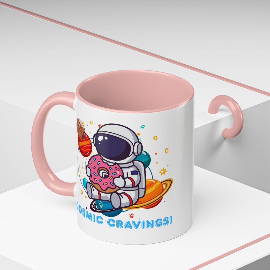 Cosmic Cravings Coffee Mug, Space-Themed Drinkware, Cute Astronaut Gift, Fun Kitchen Decor, Perfect for Space Lovers!