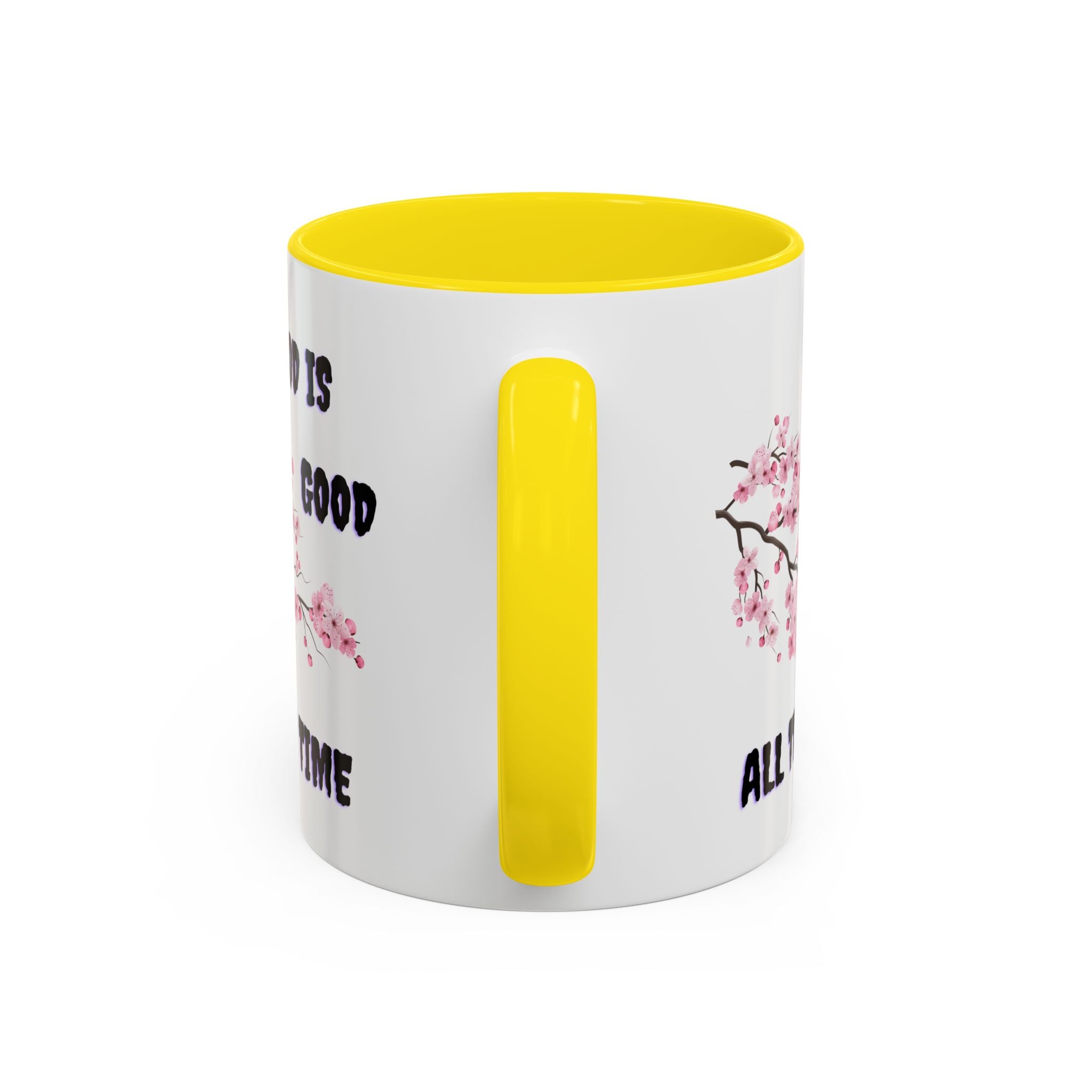 Inspirational Coffee Mug - God is Good, Floral Design, Gift for Faith Friends, Perfect for Mother's Day, Church Gatherings, Daily Motivation