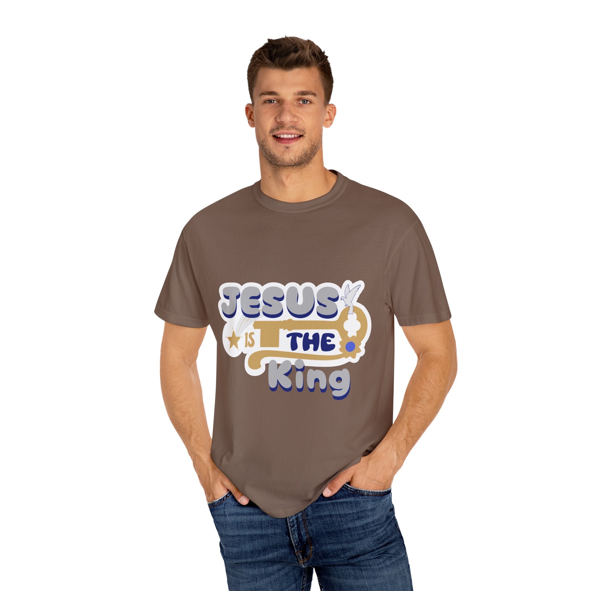 Jesus Is The King T-Shirt — Retro Christian Faith Tee