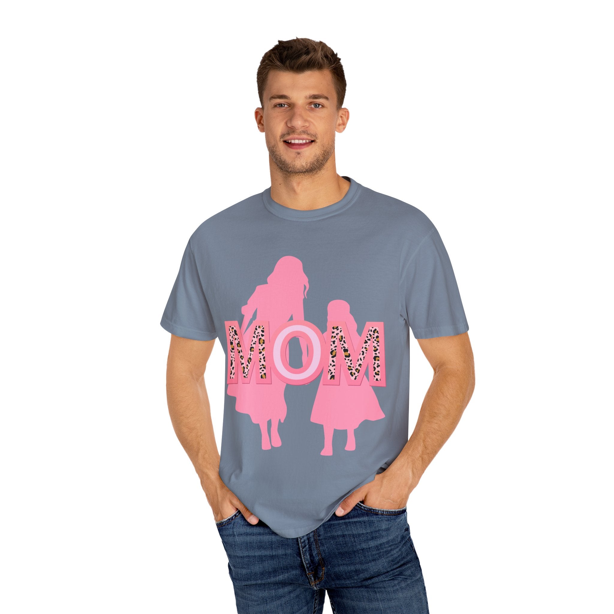 Mom & Me Garment-Dyed T-shirt, Cute Matching Tees, Mother's Day Gift, Family Outing Shirt, Mommy Daughter Outfit, Trendy Casual Wear