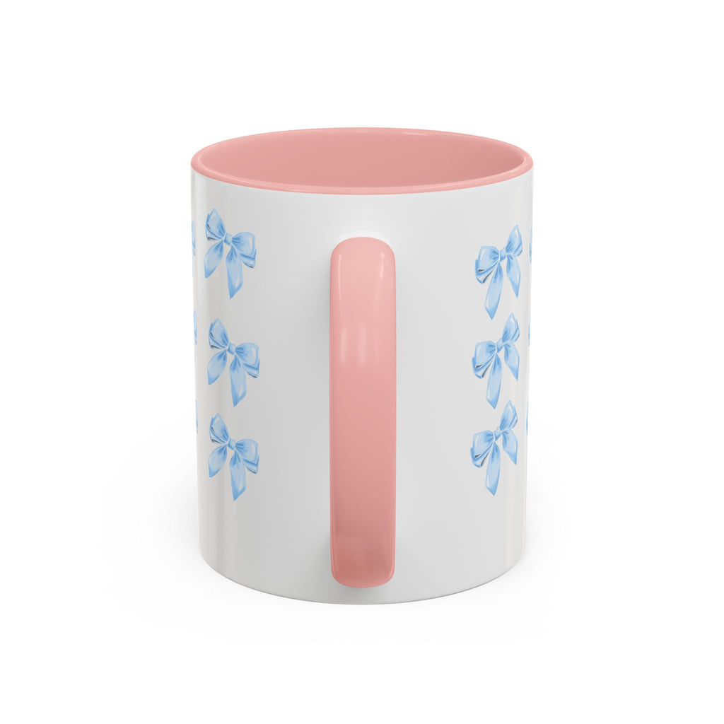 Blue Rose Accent Coffee Mug – Floral Bouquet Design (11/15 oz)