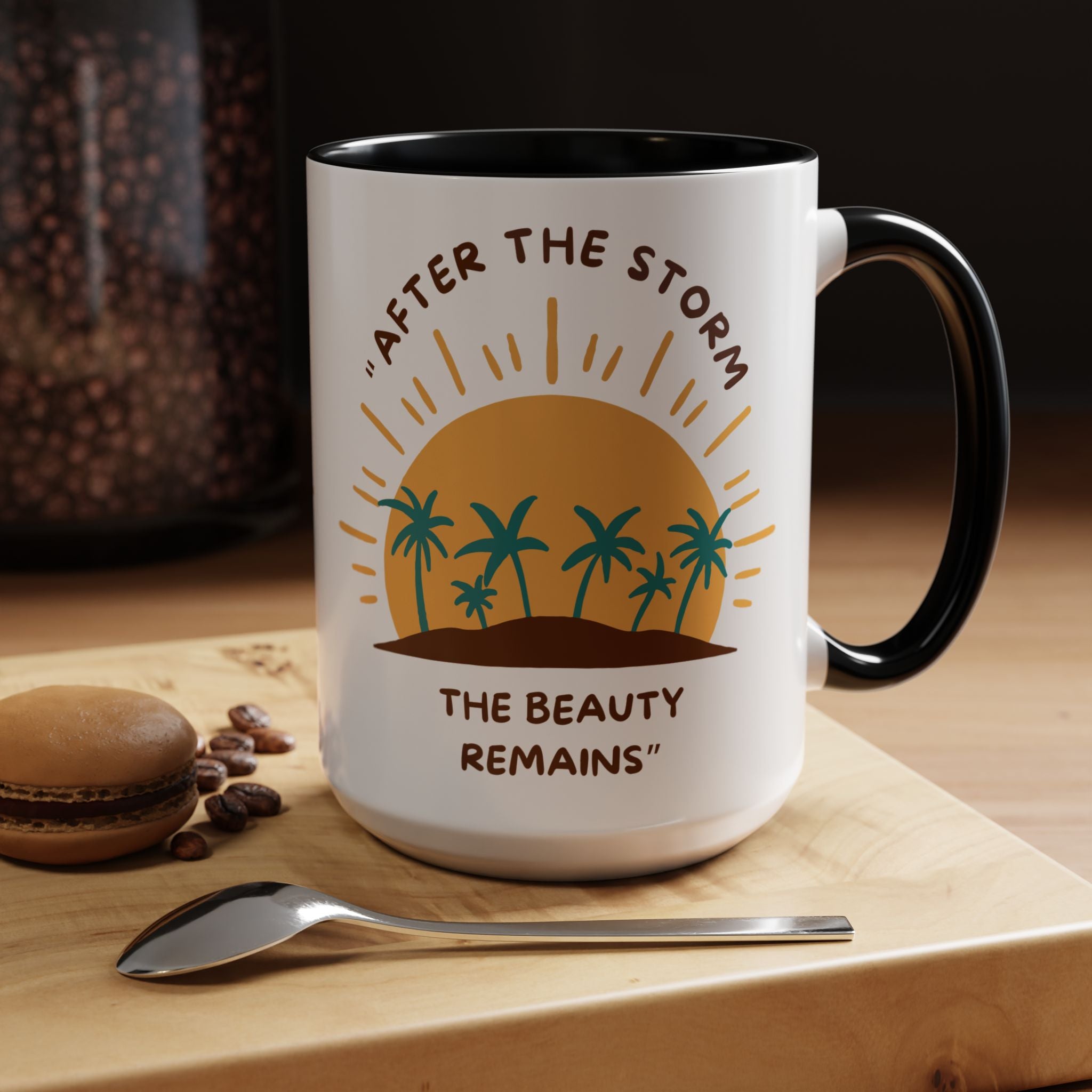 Inspirational Coffee Mug, Coffee Lover Gift, Motivational Ceramic Mug, Beach Decor, Tropical Kitchen Accessories, Home Office Mug, [...]